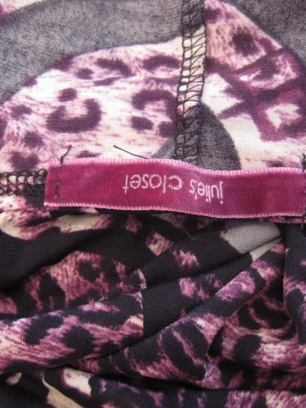 Y2k cheetah print banded blouse size XXL julie's closet - Picture 3 of 5